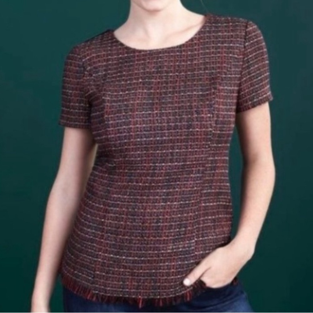 Stitch Fix Karis  Tweed Top by 41 Hawthorn size XS